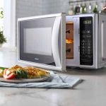 a microwave and an oven