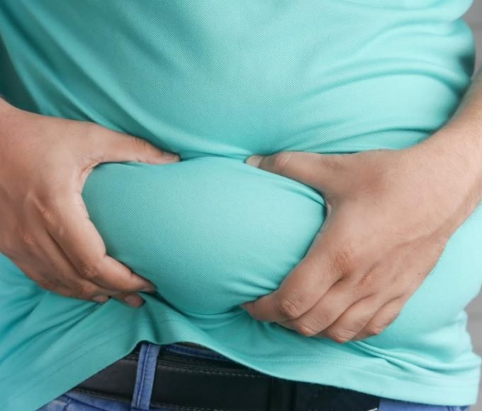 Red Light Therapy on Stomach 1