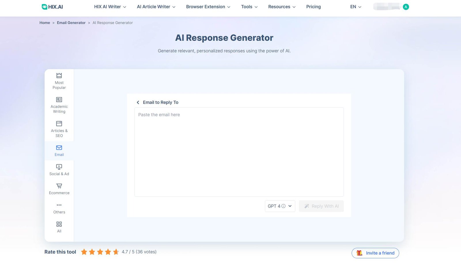 How to Use AI Response Generator to Reply to an Email