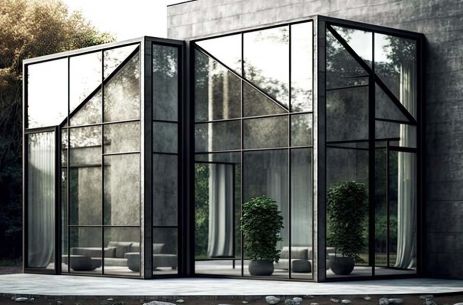 Modern Glass Installation